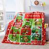 Christmas Gift Comedy Movie How the Grinch Stole Christmas Blanket Home Warming, Four Season Bed Decoration Sofa Cover Flannel Throwing Blanket K11