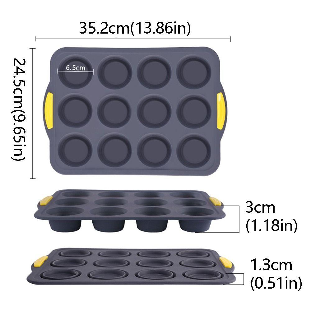 Silicone Silicone Cake Mold Reusable Mini Baking Molds Silicone Muffin Tray Homemade Bread
