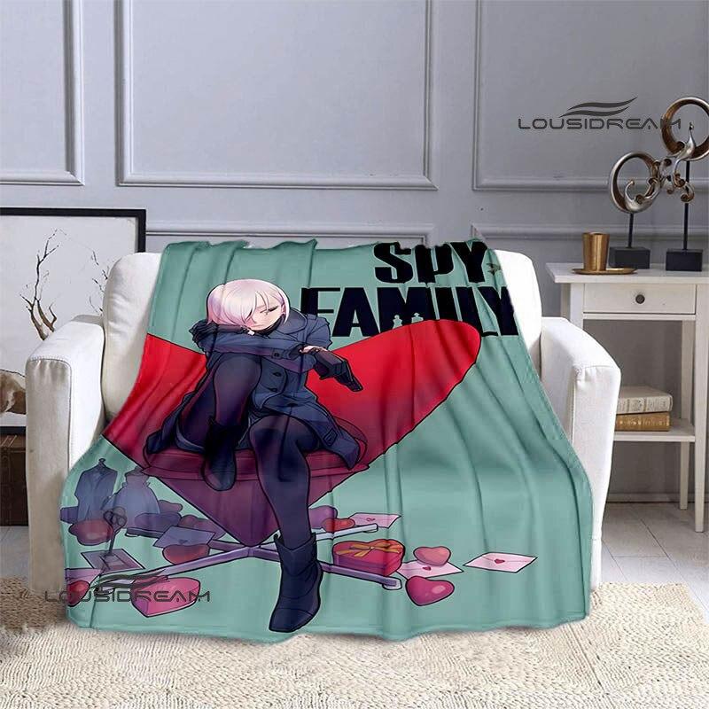 Casus x aile anime baskı battaniye kız çocuk sıcak battaniye flanel yumuşak rahat battaniye ev seyahat battaniyesi doğum günü hediyesi
