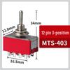 MTS-102/103 Rocker Switch: 3/6 Pins, 2/3 Positions, Single/Double Pole Toggle Switch