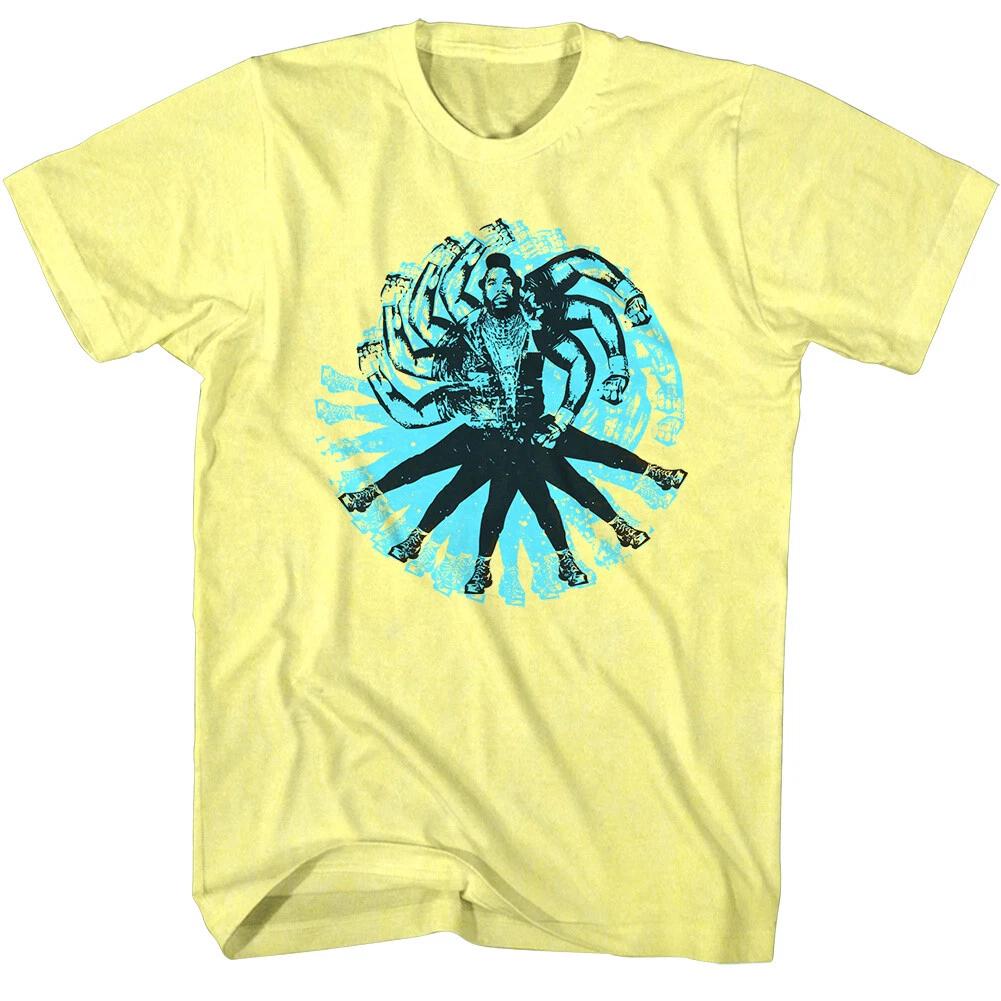 

A-Team Mr T Spinning Kick Men s T Shirt BA Baracas Vitruvian Fight M