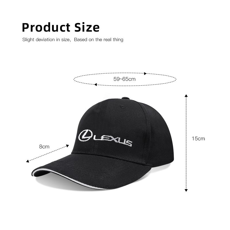 Lexus Emblem Baseball Hat Men Women Adjustable Peaked Cap For Lexus F SPORT GS GX IS LS LX CT LC LBX NX RX 350h 450h ES UX 300e