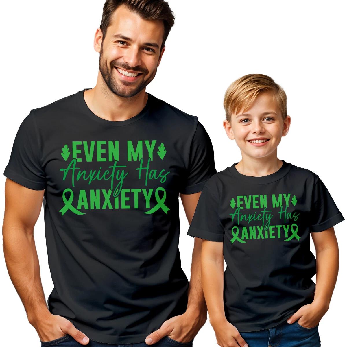 И Дети Даже Моя Тревожность Футболка Awareness Психическое Здоровье Эмоциональная #MHA 110