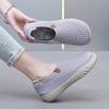 Trendy Versatile Women's Single Shoes New Mesh Breathable Soft Sole Anti Slip Walking Sports and Leisure Vulcanized Shoes