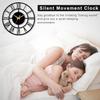 Metal Wall Clock for Living Room Stylish Latest | Fancy Big Size Wall Watch for Hall, Bedroom, Kitchen, Drawing Room | Decorative Antique
