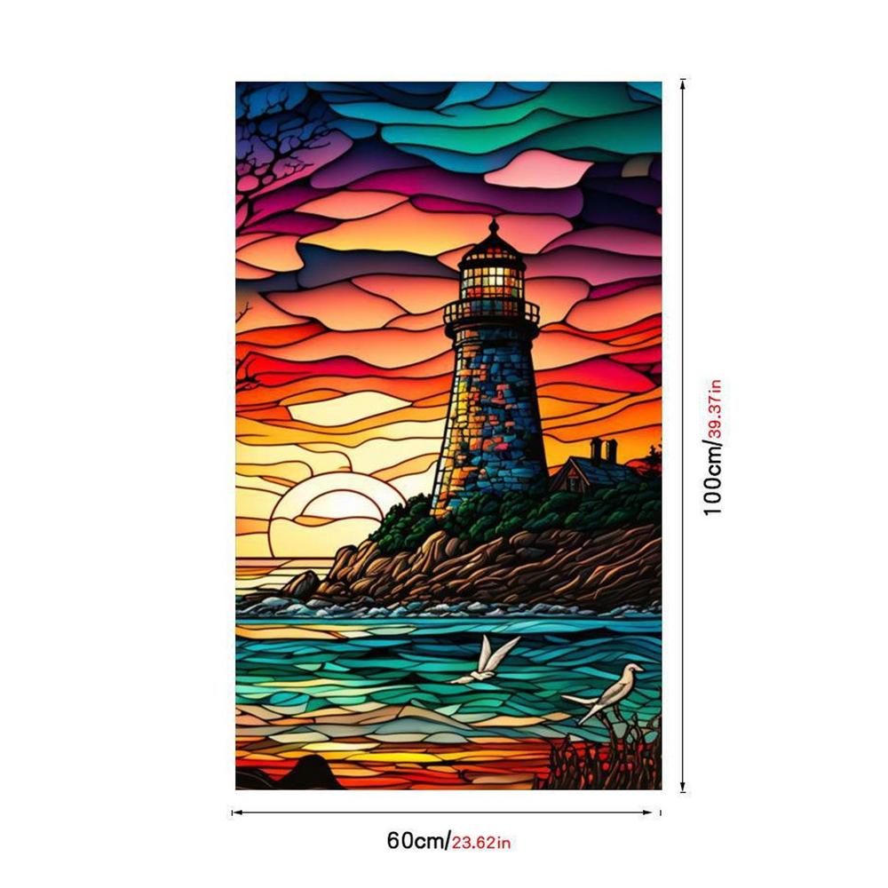 Fenster-Sichtschutzfolienaufkleber, Artscape Magnolia-Fensterfolie, Vinyl für Glasfenster, Buntglasfensterfolie für Zuhause und Badezimmer