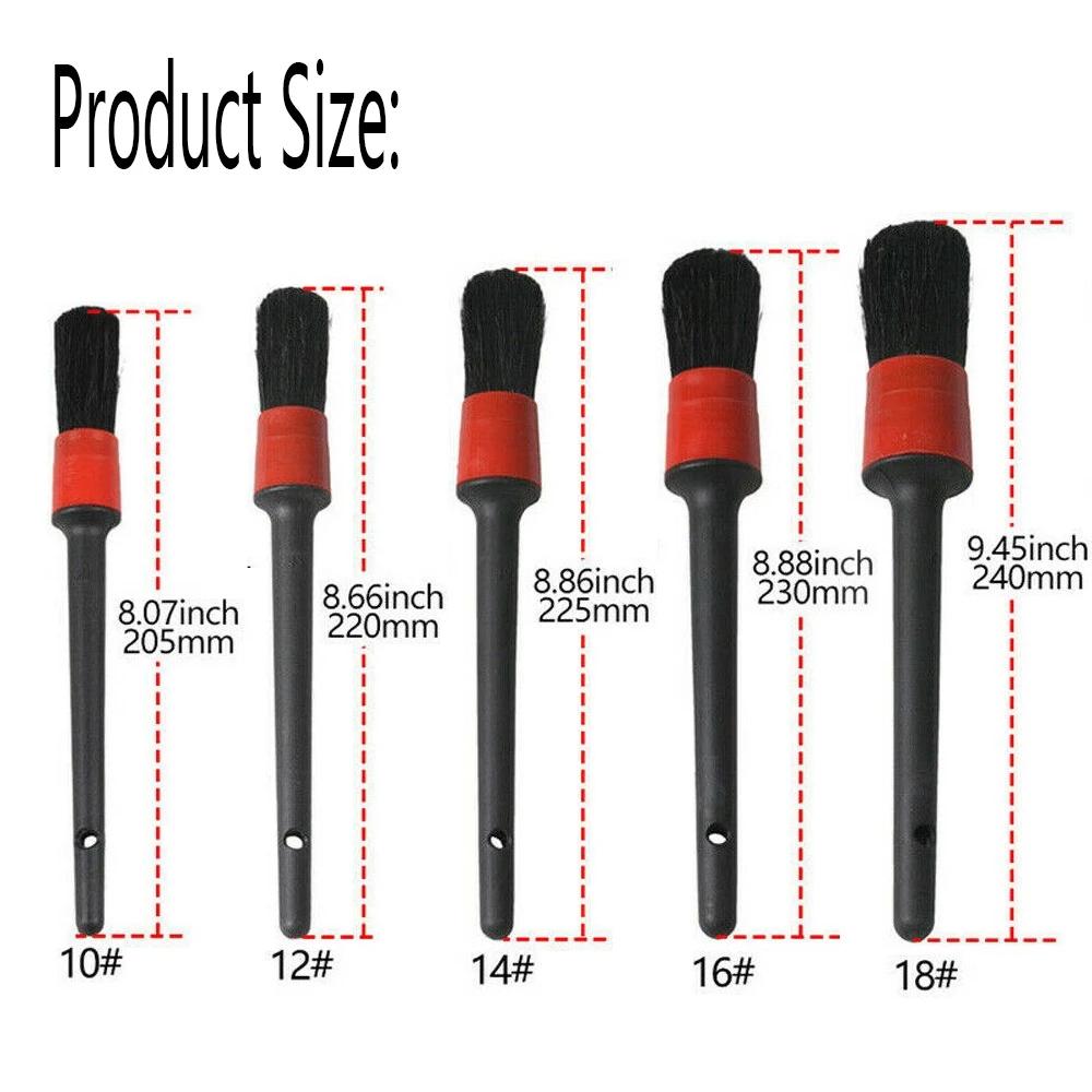 Auto Detailling Pinsel 5 Stück Auto Reinigung Auto Reinigung Detailling Set Armaturenbrett Luftauslass Reinigungsbürste Werkzeuge Autowaschzubehör