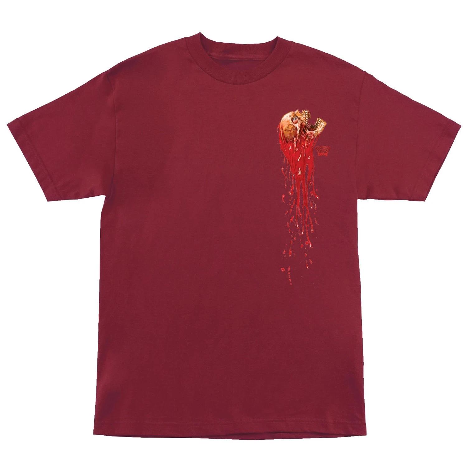 Creature Skateboards Shirt Cannibal Corpse Cardinal Red M