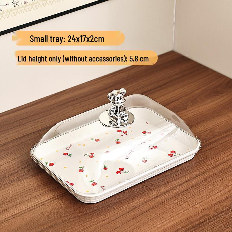 Jingbaodi Buffet Display Tray with Transparent Lid