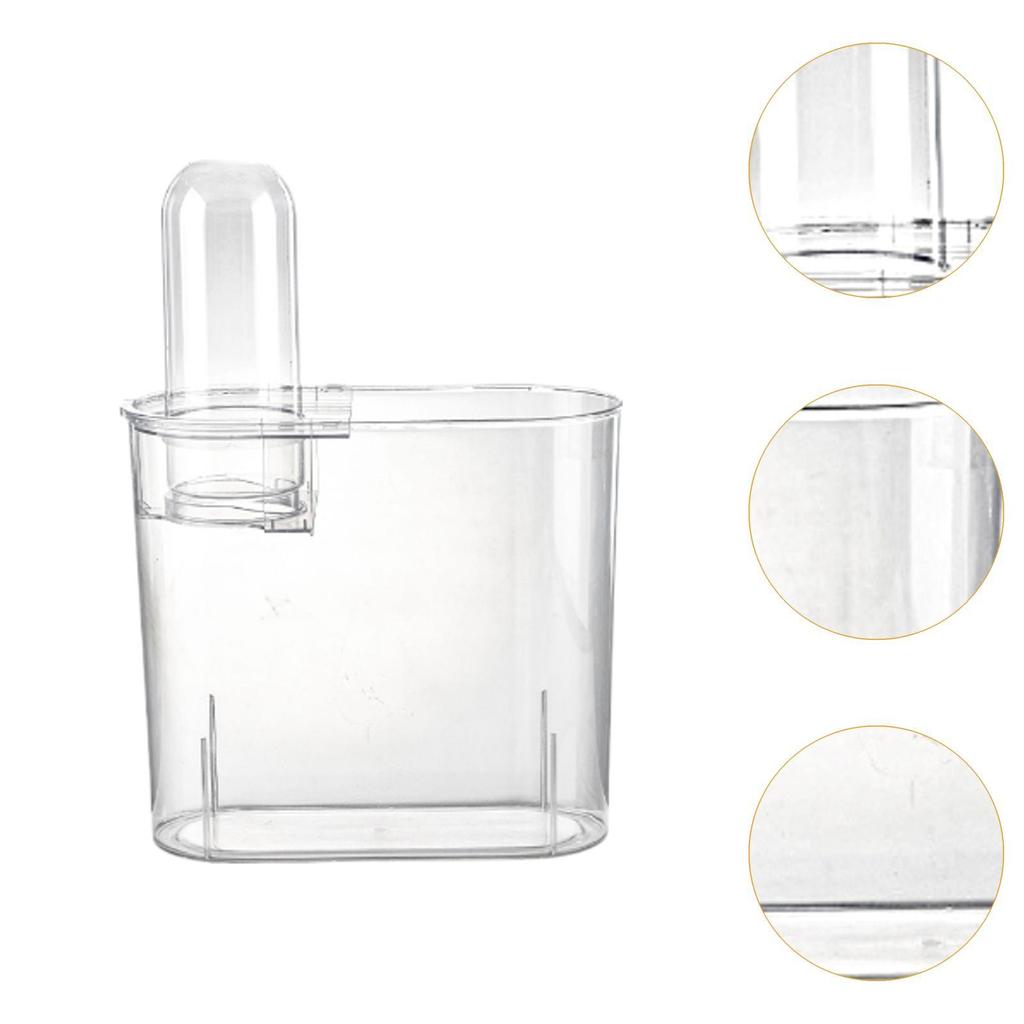 Mini Fish Tank with Lid Sturdy Amphibian Feeding Box Portable with Ventilation Turtle Tank for Home Table Bedroom Decorative