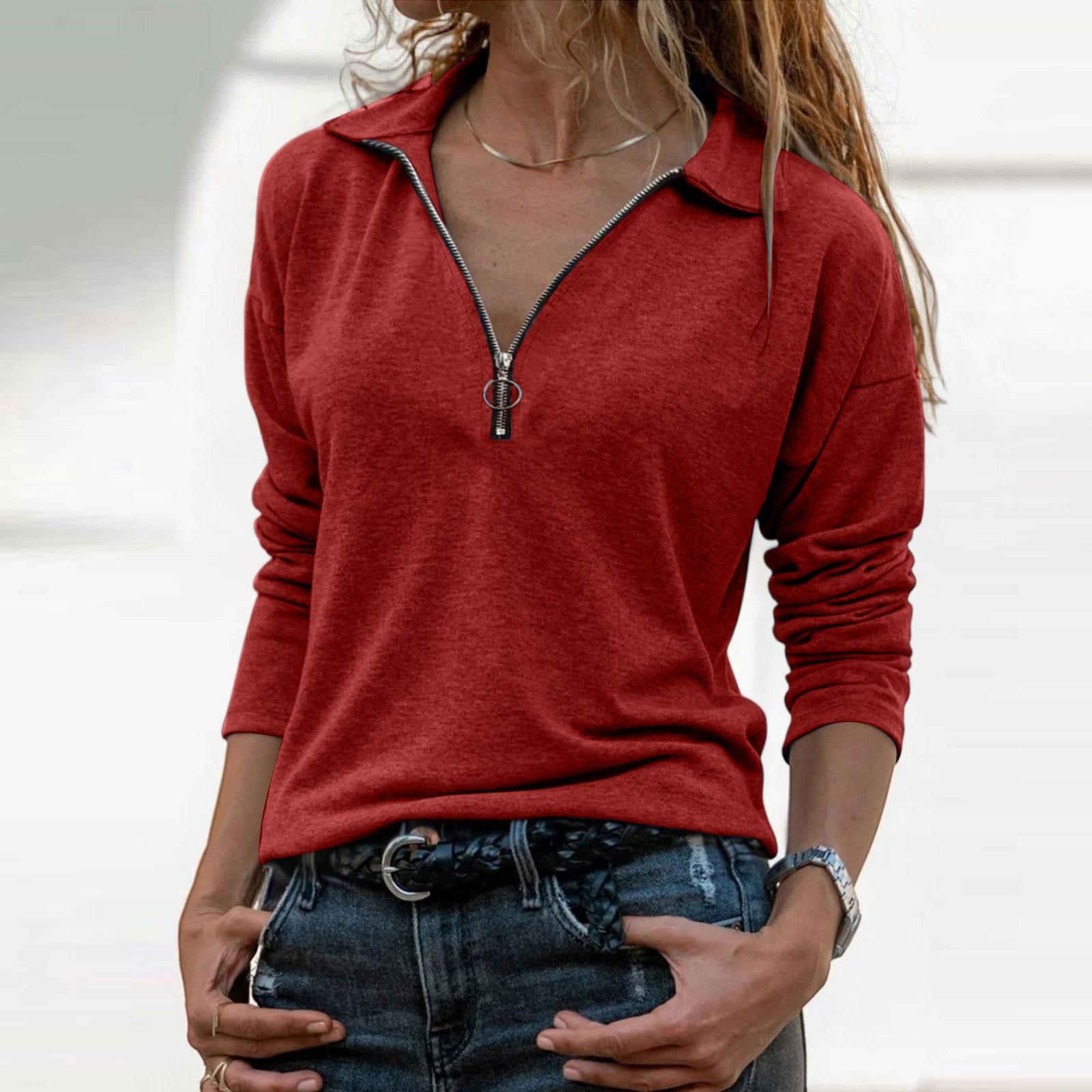 

Женские рубашки с длинным рукавом, осенние нарядные повседневные топы, модные блузки, милые футболки, наряды, одежда XL винный