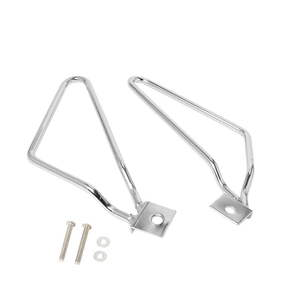 

1pair Aluminum Alloy Saddlebag Bracket Saddlebags Mounts for Harley 883 Dyna Motorcycles Accessories серебряный