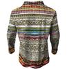 Men's Fashion Trend Daily Casual Printed Long Sleeve Button Down Jacket