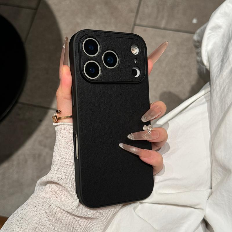 Luxury Matte Cortex Plain Phone Case For For Iphone 11 12 13 14 15 16 17 Pro Max Plus Air Shockproof Bumper Back Cases Cover