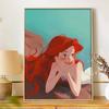 Disney Diamond Painting Kit Unframed, Ariel Mermaid Fantasy, Classic Style Home Decor Craft, Perfect Gift Idea