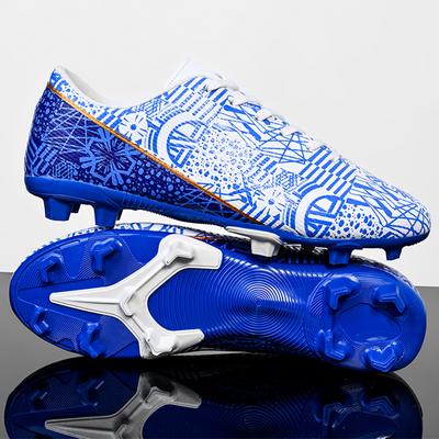Men's Low-top Large Size Long Spikes Football Shoes Non-slip Wear-resistant TPR Artificial Turf Children's Long Spikes Football Shoes