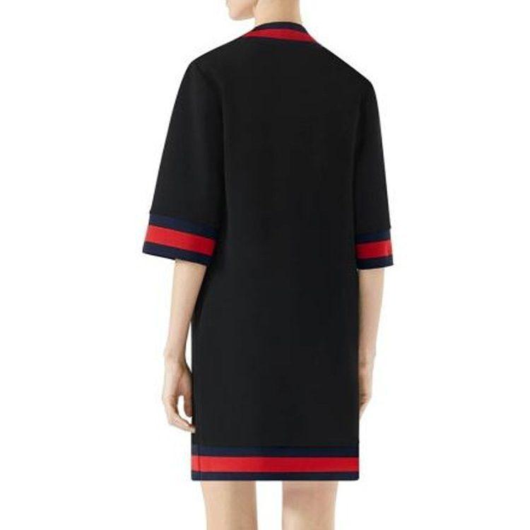 Gucci Short Sleeved Dress Women's Black 470315-X5S34-1301
