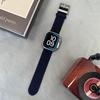 Bleu Nuit Nylon Strap For Apple Watch Ultra 2 1 49mm 10 46mm 42mm 9 8 7 45mm 41mm Bracelet iWatch Series 6 5 4 SE 44mm 40mm Band