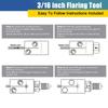 3/16 Inch Brake Line Double Flaring Tool Handheld 45 Degree SAE for Brake Hose Nickel Tube and Copper Tubing 4.75mm