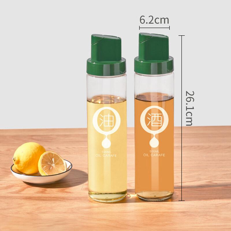 

Масляный горшок, пластиковая герметичная кухонная бутылка для приправы, соевого соуса, уксуса, прозрачная бутылка оливкового масла 1pc зелёный
