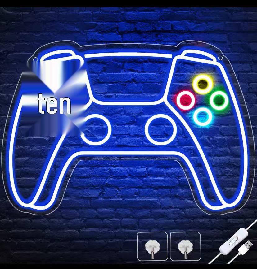 Creative LED Neon Letter Light - DIY Acrylic Sign for Kids' Room & Parties