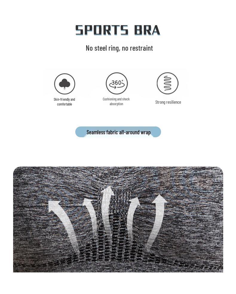 Women's Quick-Dry Shockproof Sports Bra for Running, Yoga, and Fitness - Wire-Free with Anti-Sagging and Beautiful Back Design