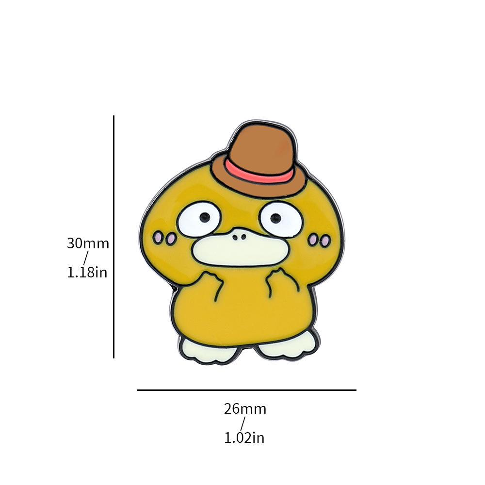 Süße Pokemon Metallabzeichen: Gengar & Enton Brosche