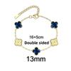 13MM Titanium Steel Four-leaf Clover Bracelet Small Fresh Fashion Petals 18K Does Not Lose Color Ladies Bracelet