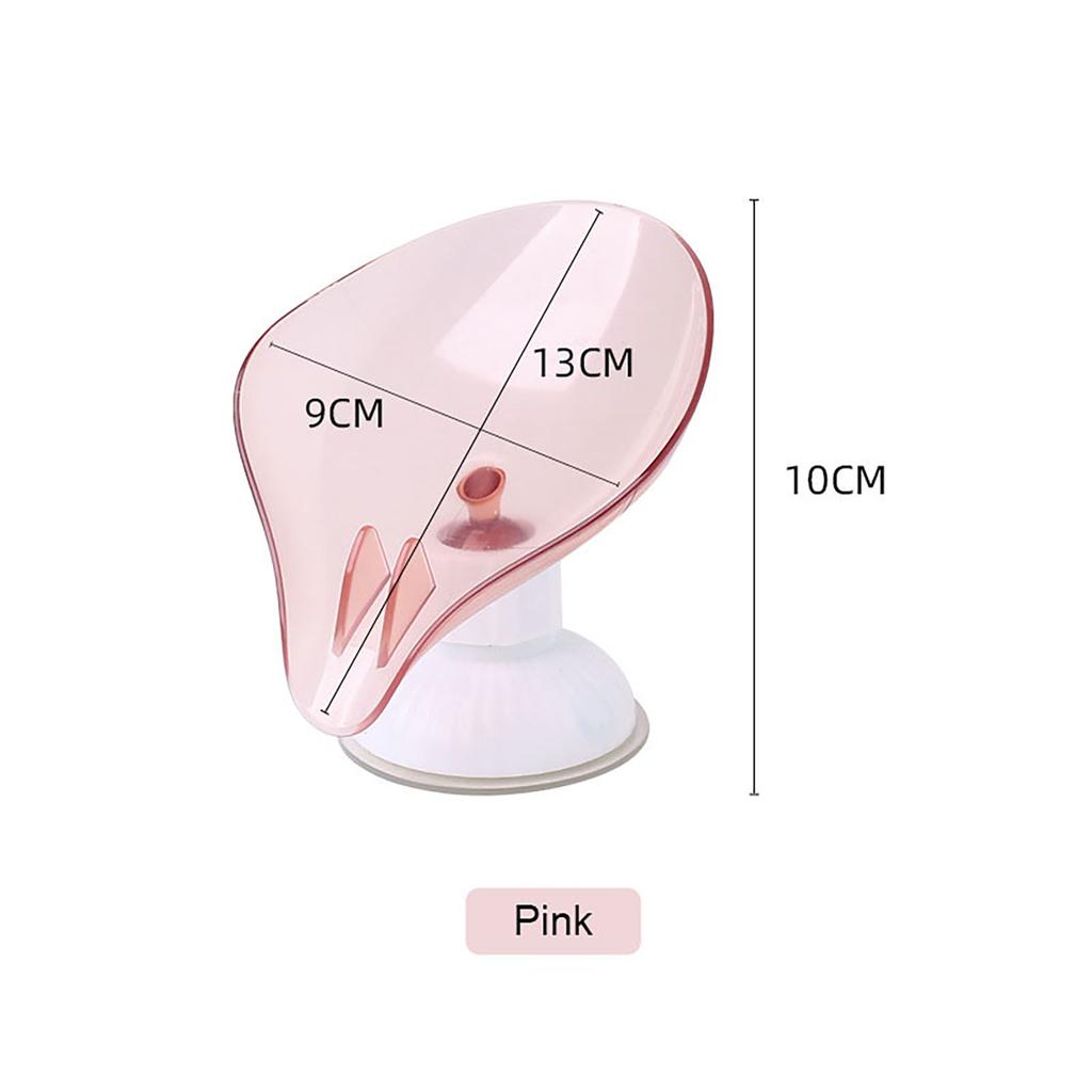 Soap Dish Holder with Suction Cup, Soap Saver Box for Shower Bathroom Kitchen