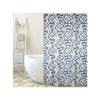 Duschvorhang Polyester MOSAIKO 180x200cm PREMIUM QUALITÄT Blau & Beige - Ringe inklusive MSV
