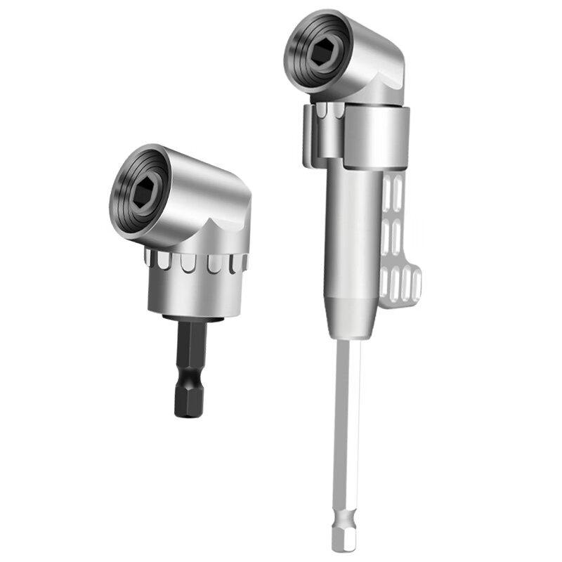 105-Degree Right Angle Drill Adapter with 5-Piece Bit Set