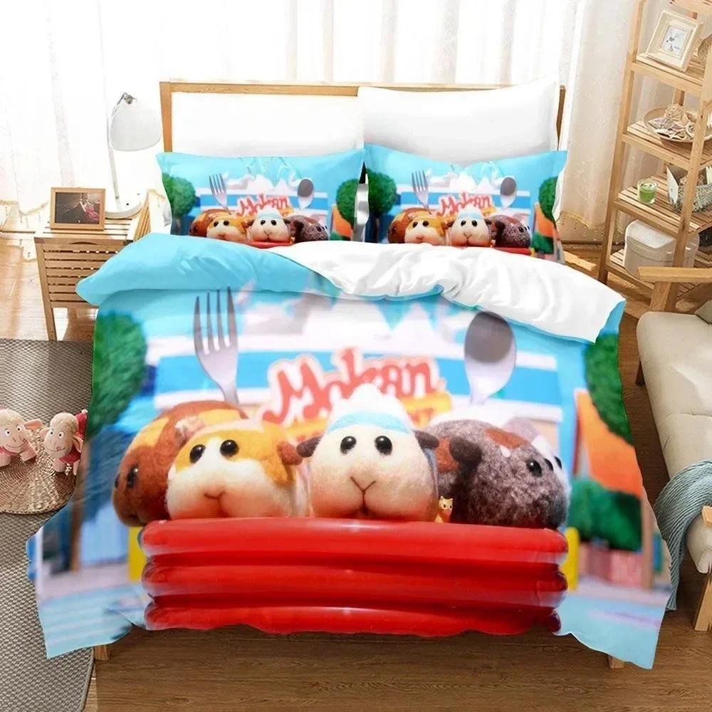 

Comforter Cute 3D Kawaii Cartoon Animal Pui Pui Molcar Bedding Set Single Twin Full Queen King Size For Adult Kid Bedroom S Comforter (quilt)-EU Single(135*200cm)3pcs