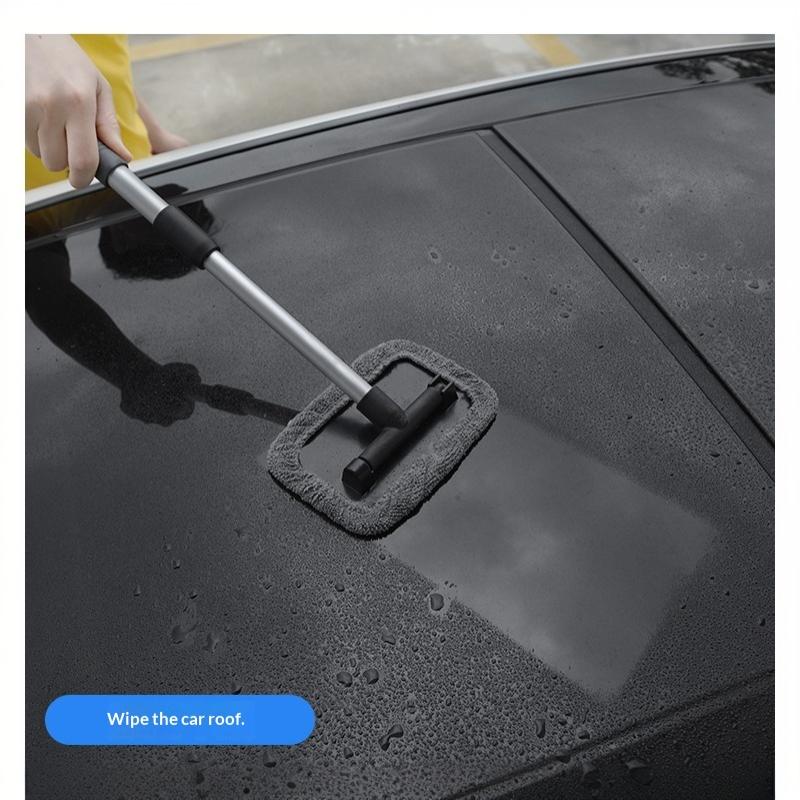 2026 New Car Windshield Cleaning Brush Set Microfiber Telescopic Window Glass Cleaner Car Window Cleaner Window Scraping Mist