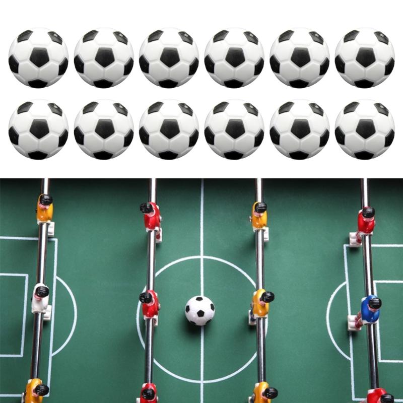 12Pcs Foosballs Table Ball Official Tabletop Game Ball Table Game Small Football Table Soccer Ball Game Accessorys