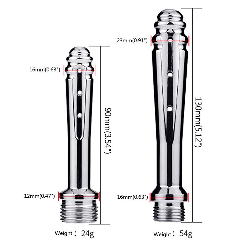 1ks sprchová hlavice s vysokým tlakem pro anální čištění Kovová anální klystýrová vaginální sprcha pro mytí vaginální sprcha čistič