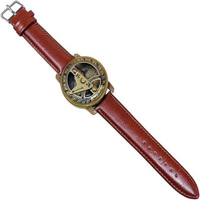 Sundial Compass Steampunk Sundial Compass Wrist Watch Brass Unique Gift Nautical Marine Gift