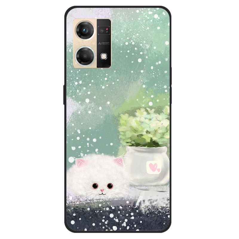Für Oppo Reno7 4G Hülle CPH2363 Stoßfest Weiches Silikon TPU Rückseite für Oppo F21 Pro F21Pro Handyhüllen für Reno 7 4G Niedlich
