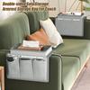 Vassoio Porta Bicchieri per Divano Porta Bevande Caddy Organizzatore Bracciolo Divano con Tasche Laterali per Telecomandi Cellulare Tablet Snack