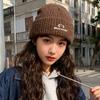 Knit Hat Women Autumn Winter Fashion Letter Embroidery Warm Beanie For Casual Wear