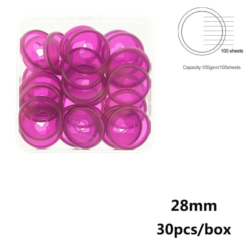 28mm A5 A6 Discbound Notebook Planner Discs Binding Ring Macaron Heart-shaped Mushroom Hole Disc Bound Discs Binding Supplies