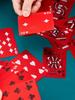 Red Style Playing Cards Playing Cards With Dragon Backing PET Waterproof Deck Of Cards For Family Board Game Gift