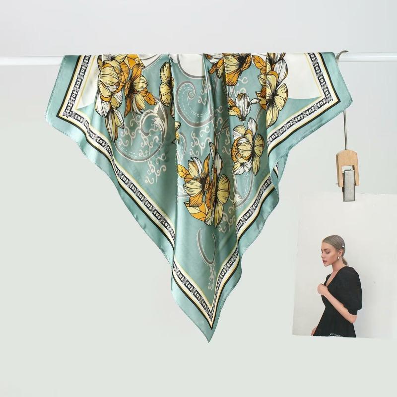 70 silk scarf square scarf high sense fashion versatile professional simulation silk small scarf versatile printed women's silk scarf
