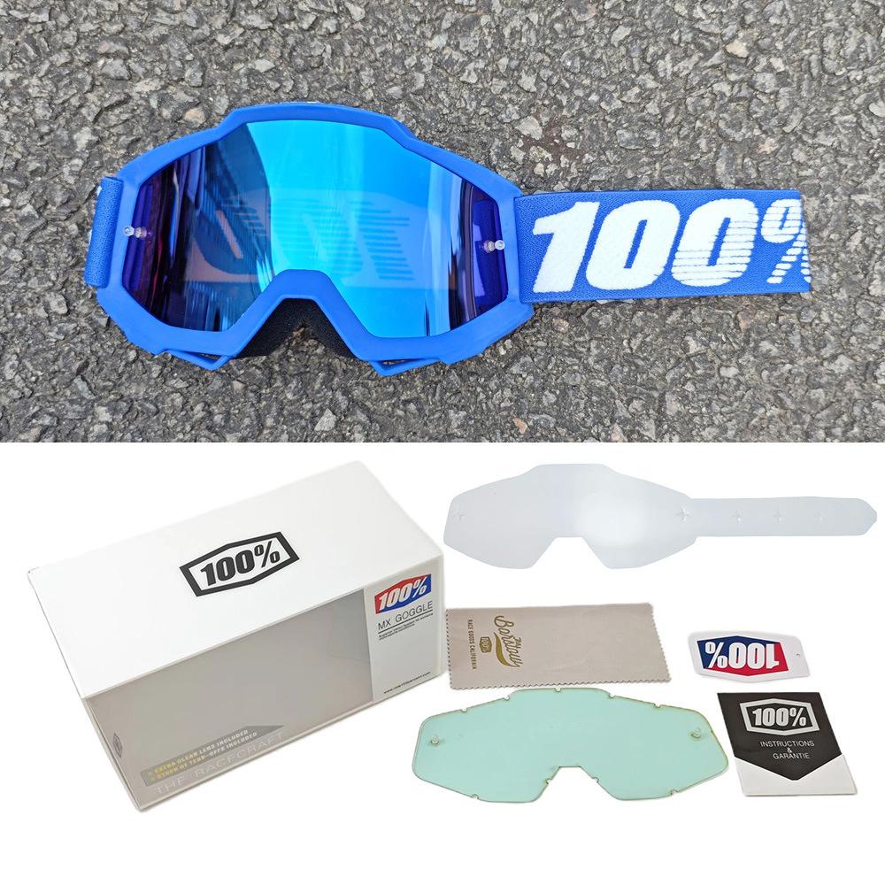 100%Off-road goggles set, 100% motorcycle glasses, downhill skiing motorcycle helmet goggles