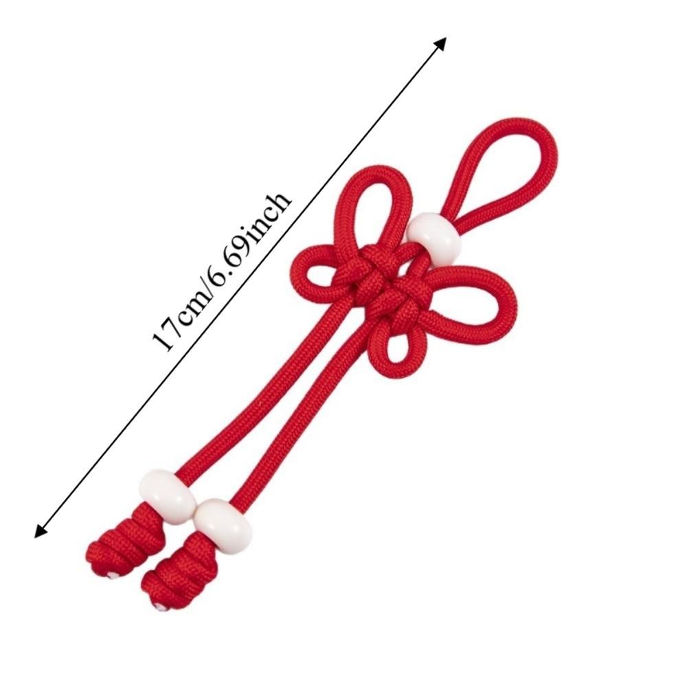 Handmade Chinese Knot Keychain Hand Woven DIY Bag Charm Braided Rope Keychain Handbag Decoration