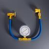 R134a Refrigerants Recharge Kit, HVAC Recharge Hose Kit with Gauge, R134a Can Tap Recharging Hose Quick Coupler