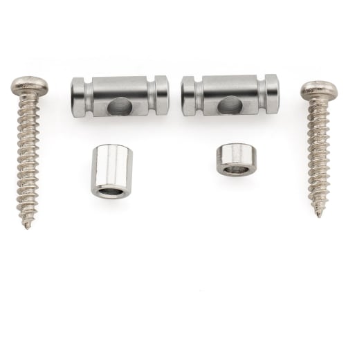 Musiclily Pro Steel String Retainer Cylindrical String Guide for Electric Guitar, Chrome (Set of 2)