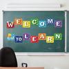 Blulu Back to School Banner Welcome Banner for First Day of School Welcome Ready to Learn Party Supplies Photo Props for Kindergarten Primary