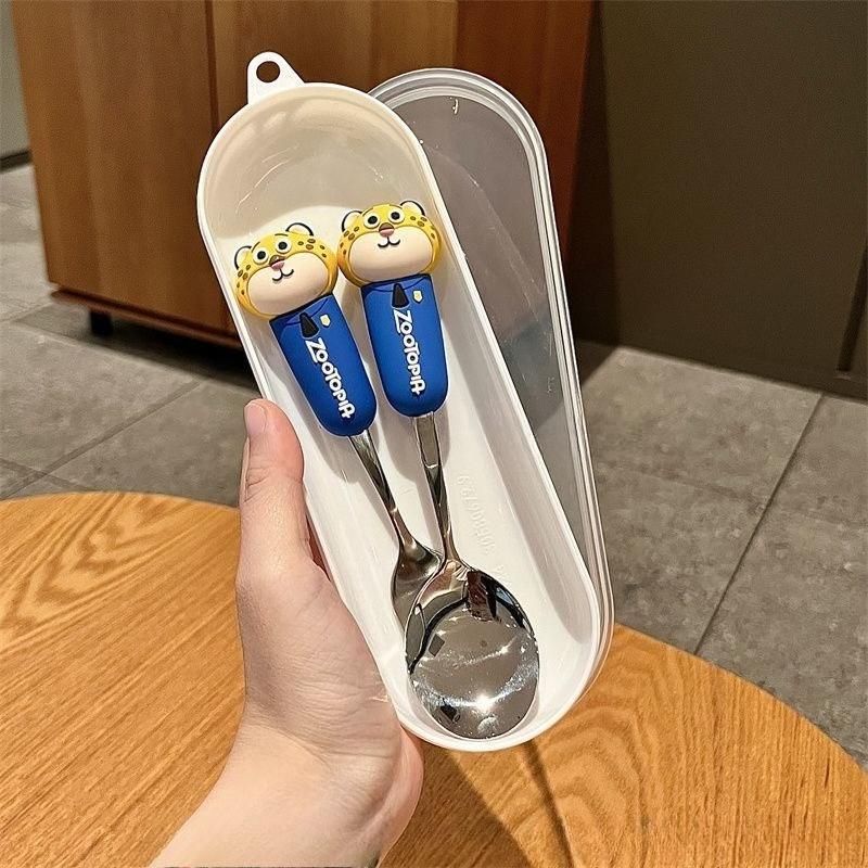 Disney Zootopia Judy Spoon 304 Stainless Steel Cutlery Fork for Boys and Girls, Cute and Fun Spoon