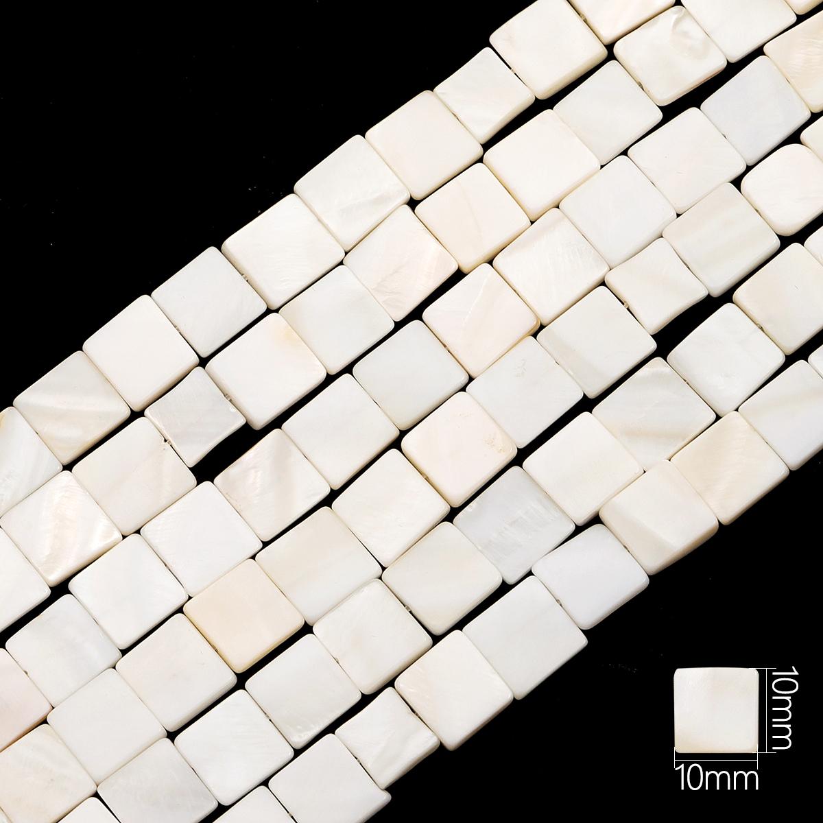 

22-115 шт. Натуральные пресноводные ракушки Геометрические бусины для DIY ожерелья, браслета, серег, изготовления ювелирных изделий 10mm 38Pcs