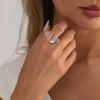 DIEZI Hip Hop Acrylic Resin Finger Rings For Women Men Punk Fashion Vintage 4 Colors Geometric Knuckle Joint Ring Jewelry